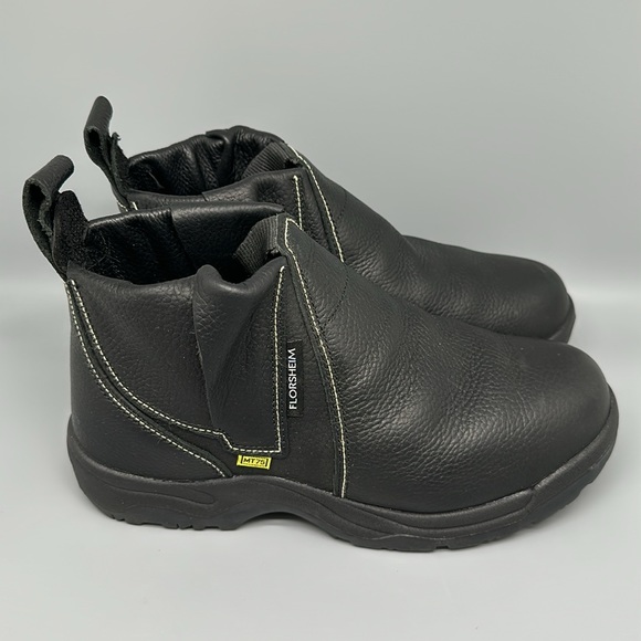 Florsheim Other - Florsheim Hercules Steel Toe Black Leather Work Boots Men's Sz 10 EEE